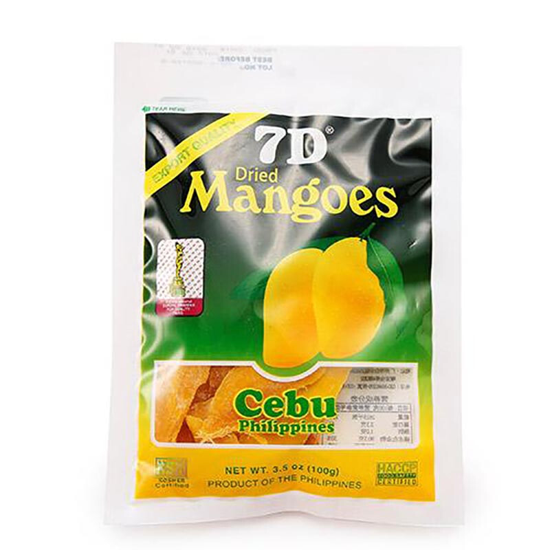 7D芒果干100g/包菲律宾进口零食品芒果干水果干
